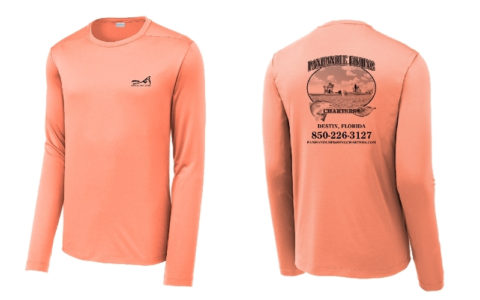 mens coral long sleeve shirt